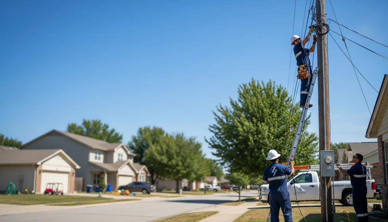 Residential electrician providing installation services in Delaware, OH